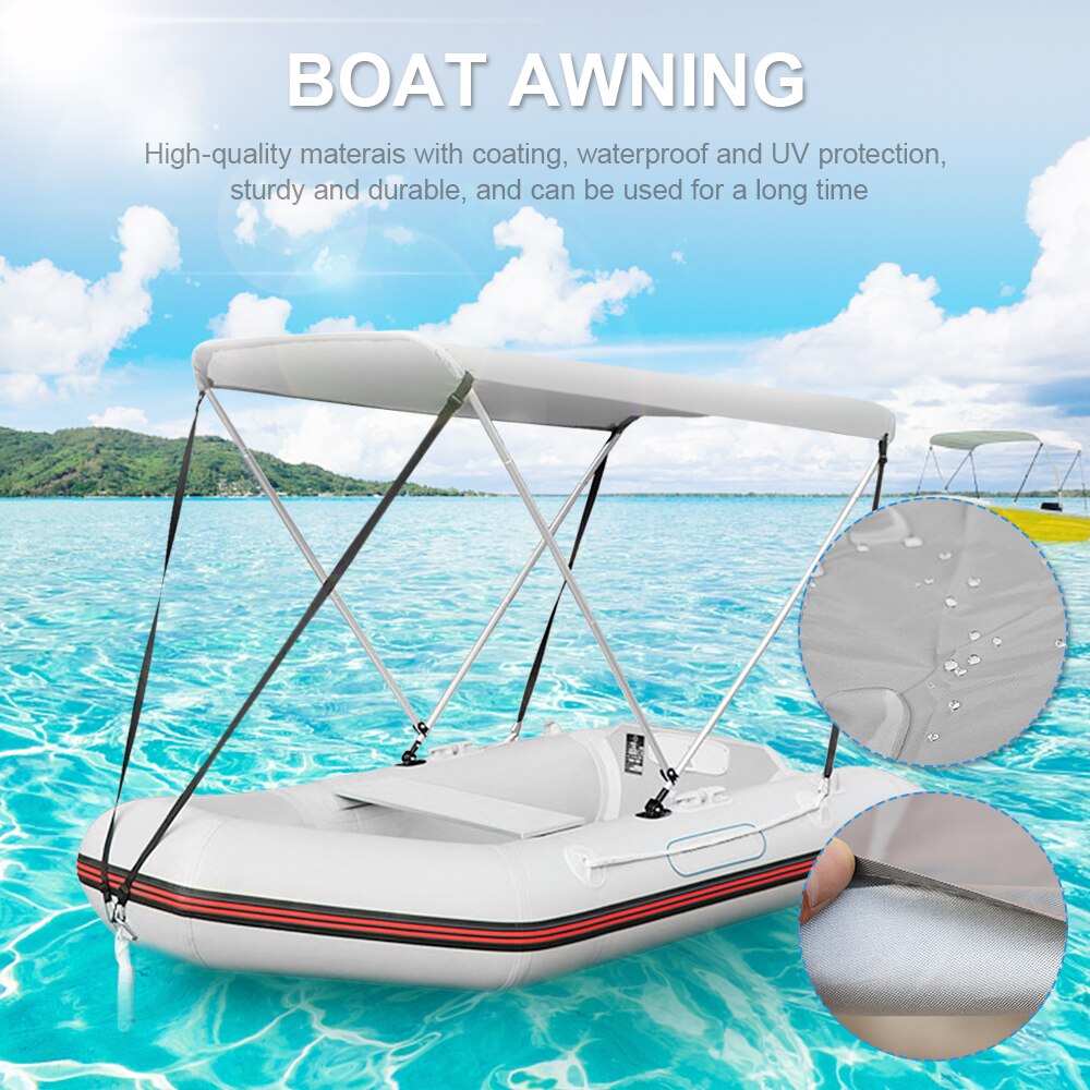 Waterproof Boat Bimini Top Cover Waterproof Anti-UV Kayak Boat Canopy Awning Kayak Canoe Surfing Tent Sun Shade