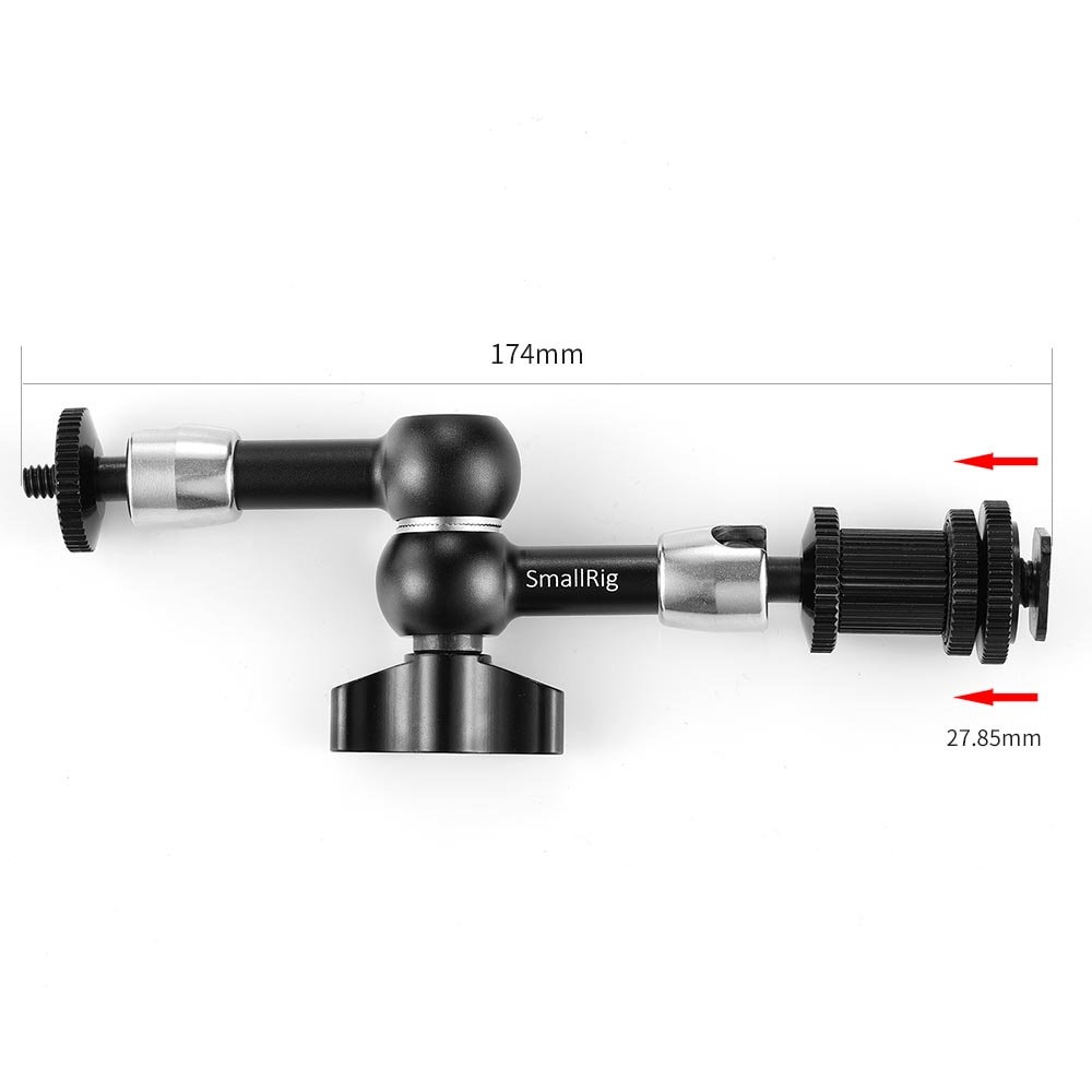 Smallrig Instelbare Wrijving Scharnierende Magic Arm 7 &quot;/11&quot; Lange Met Koud Schoen Mount &amp; Standaard 1/4 &quot;-20 Schroefdraad Adapter