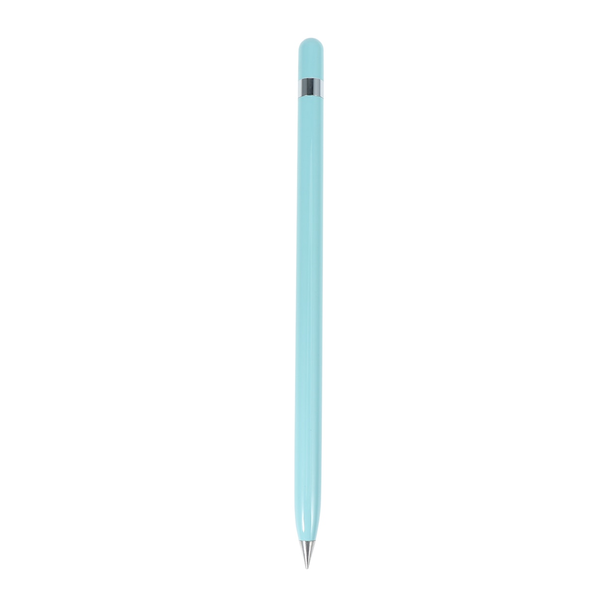 Retro messing blækfri pen ren messing metal ingen blæk pen kobber pen stylus evigvarende blyant udendørs rejse: Himmelblå