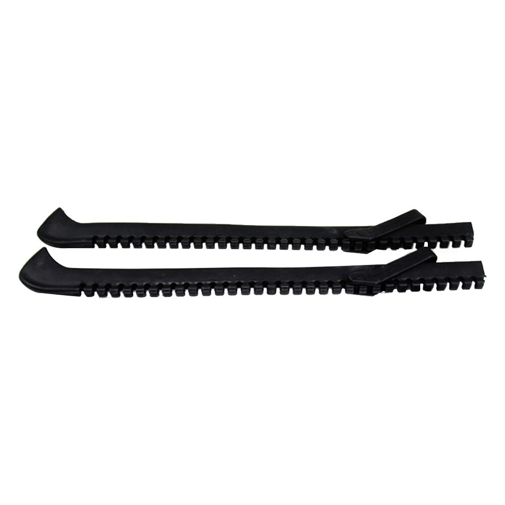 1 par de zapatos de patinaje protectores de cuchillas ajustables funda protectora de velocidad marco antideslizante equipo deportivo de hielo: Black