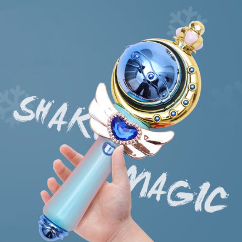 Light Up Musical Plastic Fairy Sticks Colorful Glow Party Weddings Flashings Princess Shining Stick Wand Funny Lasting Toy
