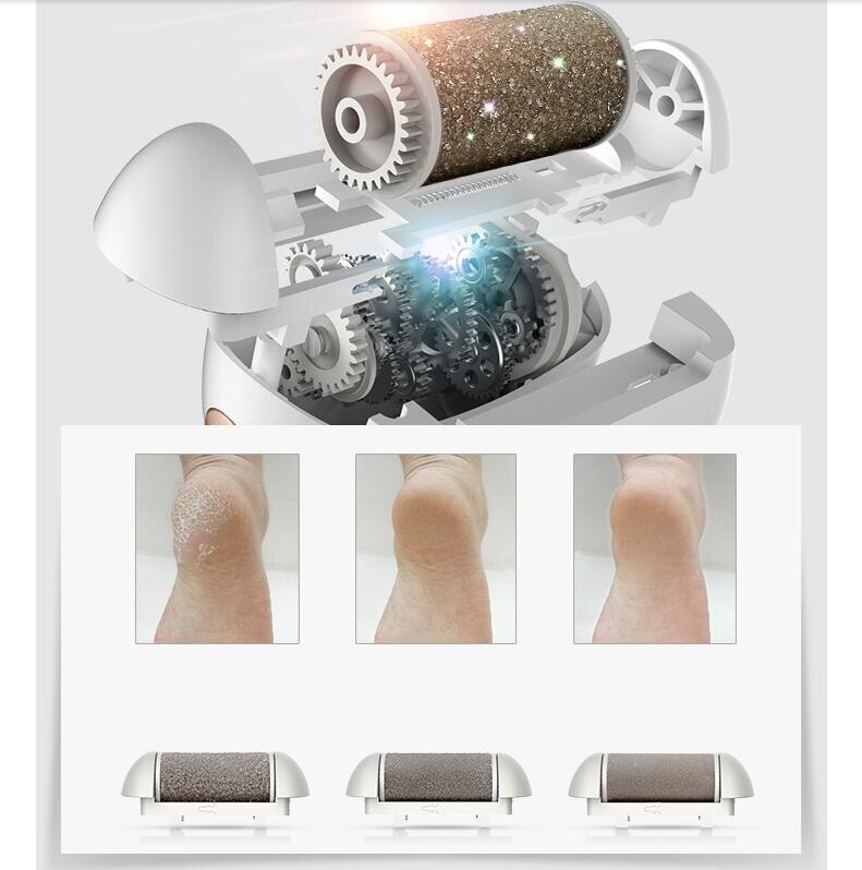 USB Rechargeable Automatic Foot Grinding Machine Mini Portable Electric Pedicure Machine Electric Foot Sharpener