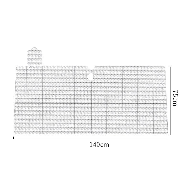Bærbar bil solskærm universal frontrude folde fortykket aluminiumsfolie solcreme anti-ultraviolet sommersolskærm: 140 x 75cm