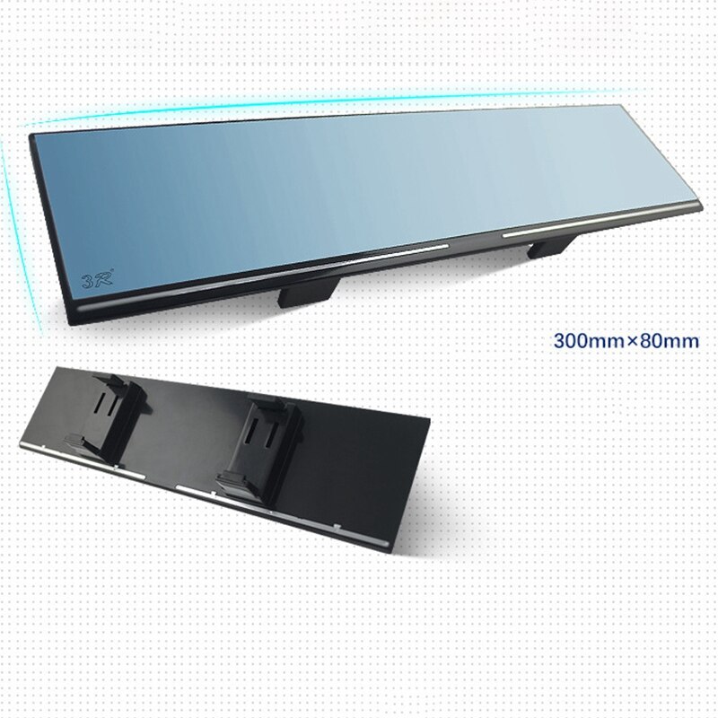 Miroir Intérieur Voiture Grand Angle 270mm - Rétroviseur Anti-Éblouissement Panoramique Pour Meilleure Visibilité