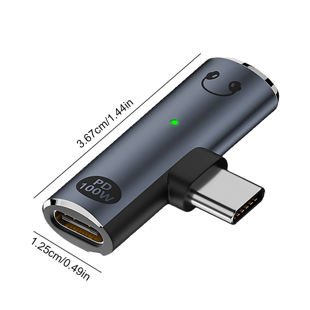 2 in 1 USB Type C To 3.5mm Headphone and Charger Adapter PD 100W Audio Aux Adapter with Aux Audio Jack USB C To Type-C Converter