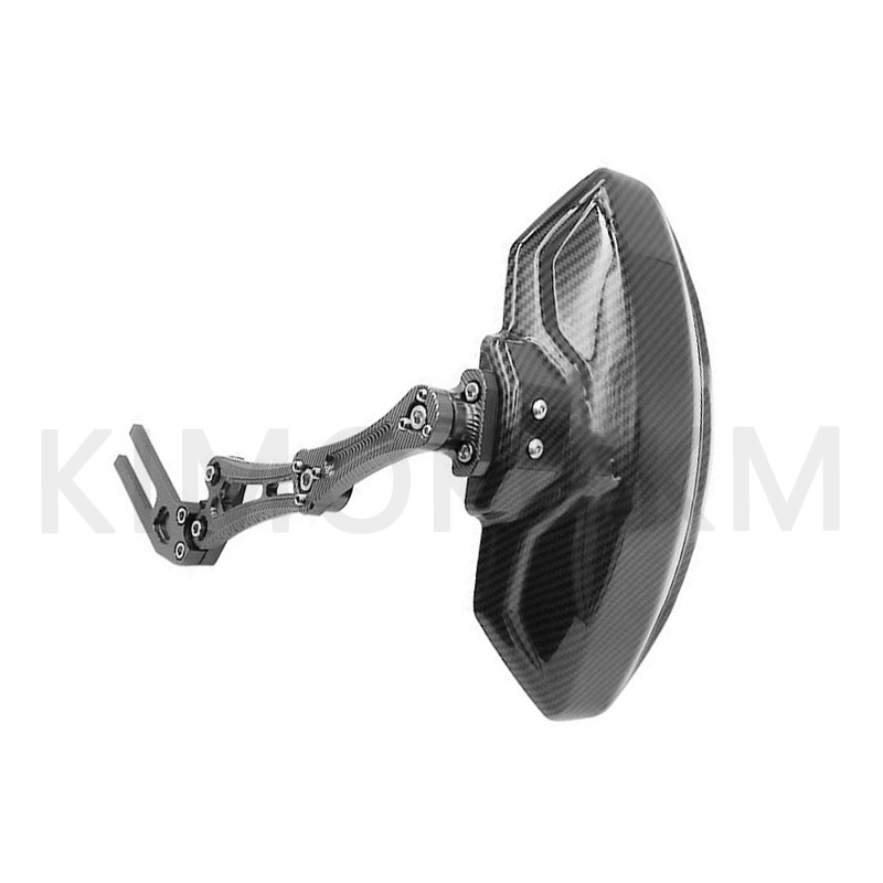 Guardabarros de rueda trasera de aleación de aluminio de fibra de carbono de imitación ajustable para motocicleta y bicicleta accesorios extensores universales: Gris