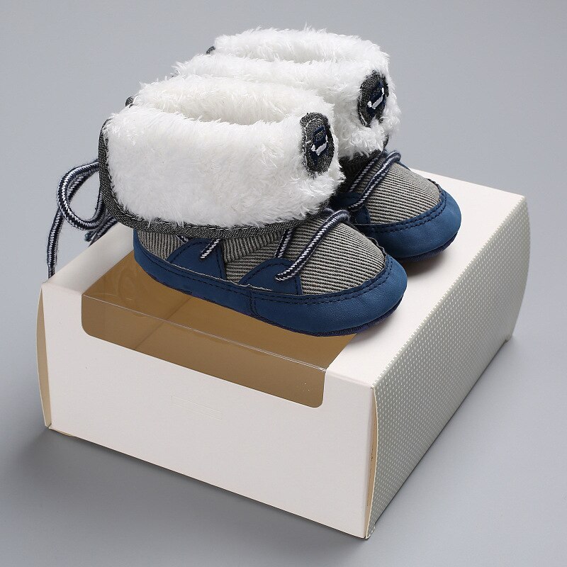DkDaKanl baby boy Winter peuter laarzen baby lace up zachte bodem super houden warme sneeuw schoenen LPJ004