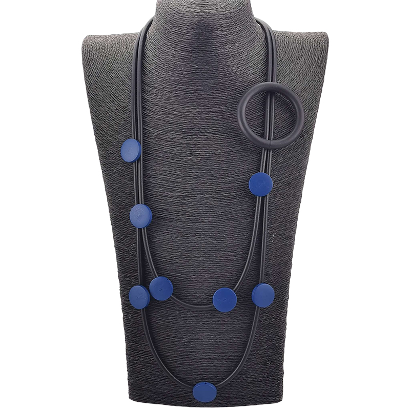 Collana colorata in stile etnico bohéaspetto Moda donna design di lusso Gioielli in gomma Collane con ciondolo Accessori per costumi Gioielli: Oro-colore