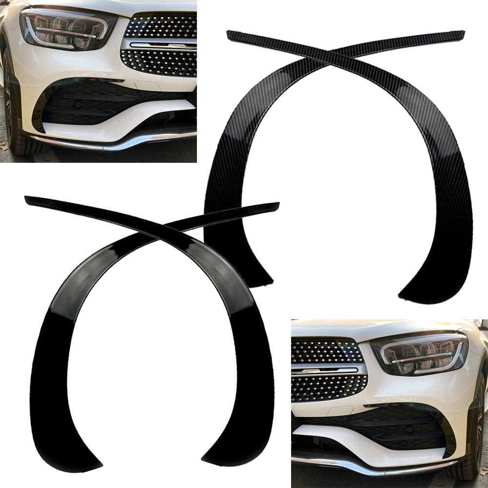 For Mercedes Benz GLC X253 GLC260 GLC300 Car Front Bumper Spoiler Air Vent Outlet ABS Trim Cover