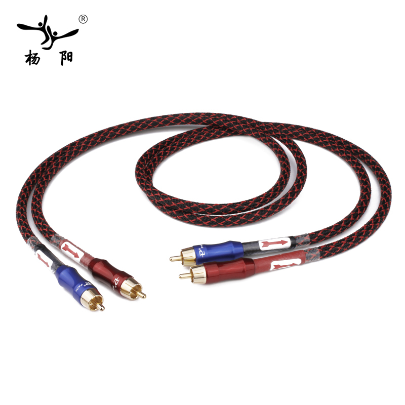 YYAUDIO HIFI Stereo Pair RCA Cable High-performance Premium Hi-Fi Audio 2rca to 2rca Interconnect Cable: 10m
