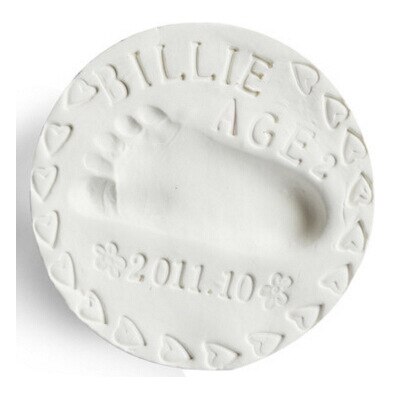 Almohadilla de tinta de arcilla ultraligera para bebé, 8 colores, modelo de huella de mano y huella de bebé, fundición de huella dactilar