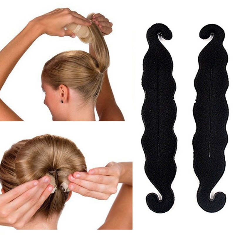 Hårværktøj magisk hurtig knold lav hårstyling langt pandebånd kvinder dame gør-det-selv hårbånd pige hårbånd hårpynt