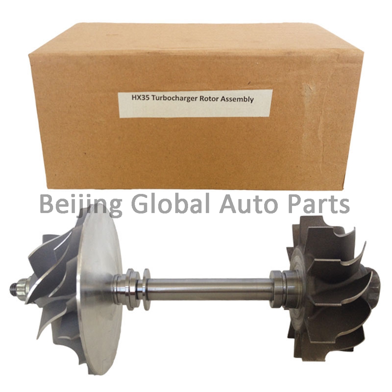 HX35 Turbolader Rotor Montage HX35 Turbo Ausgewogene Turbinenrad Welle und Kompressor Rad