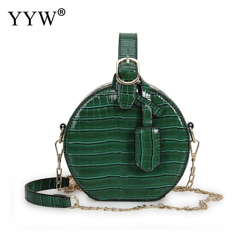 Women Round Bag Special Simple Lacquer Finish Soft Small Mini Crossbody Bag Handbag Green Casual Bag