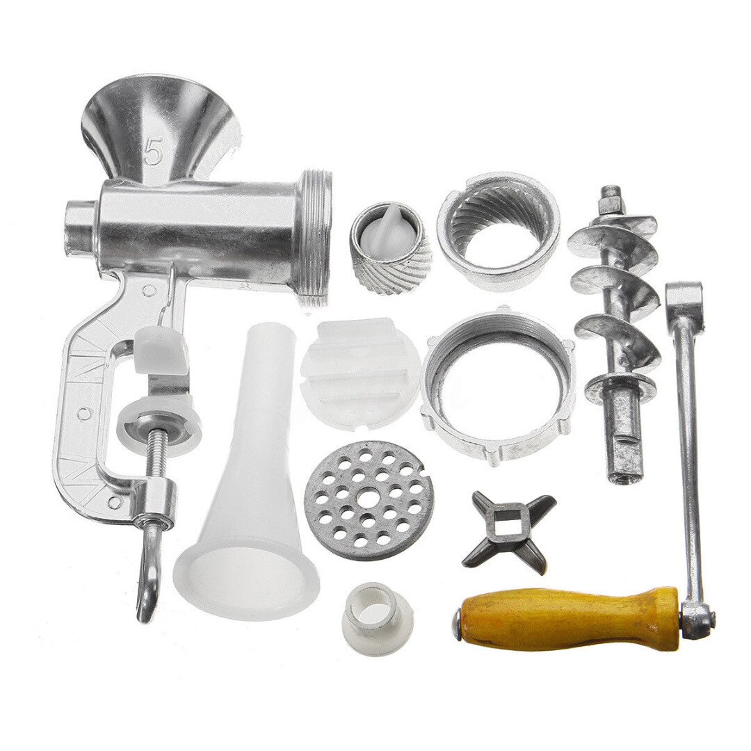 Aluminium Handmatig Vleesmolen Noodle Worst Handheld Maken Gadgets Mincer Home Kitchen Cooking Gereedschap Keukenmachine