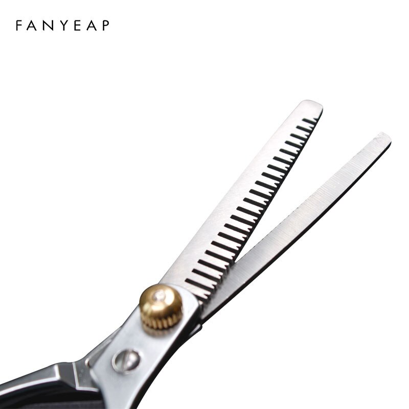 Japan 4cr 6 inch Black cut hair scissors haircut sissors thinning barber hair cutting shears hairdresser scissors