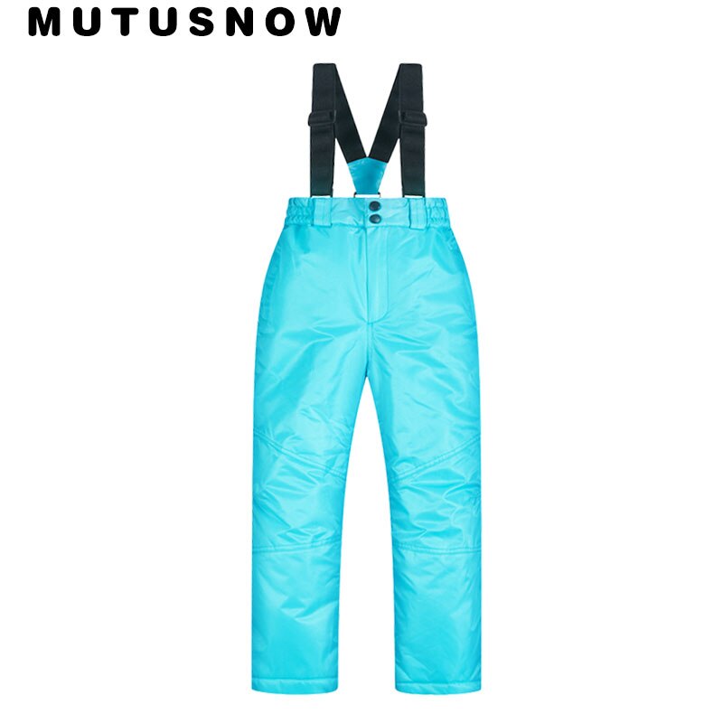 Pantalon de Ski pour enfant, coupe-vent épais, imperméable, pour fille et garçon, vêtement d'hiver pour le Snowboard et le Ski: Sky Blue / 10