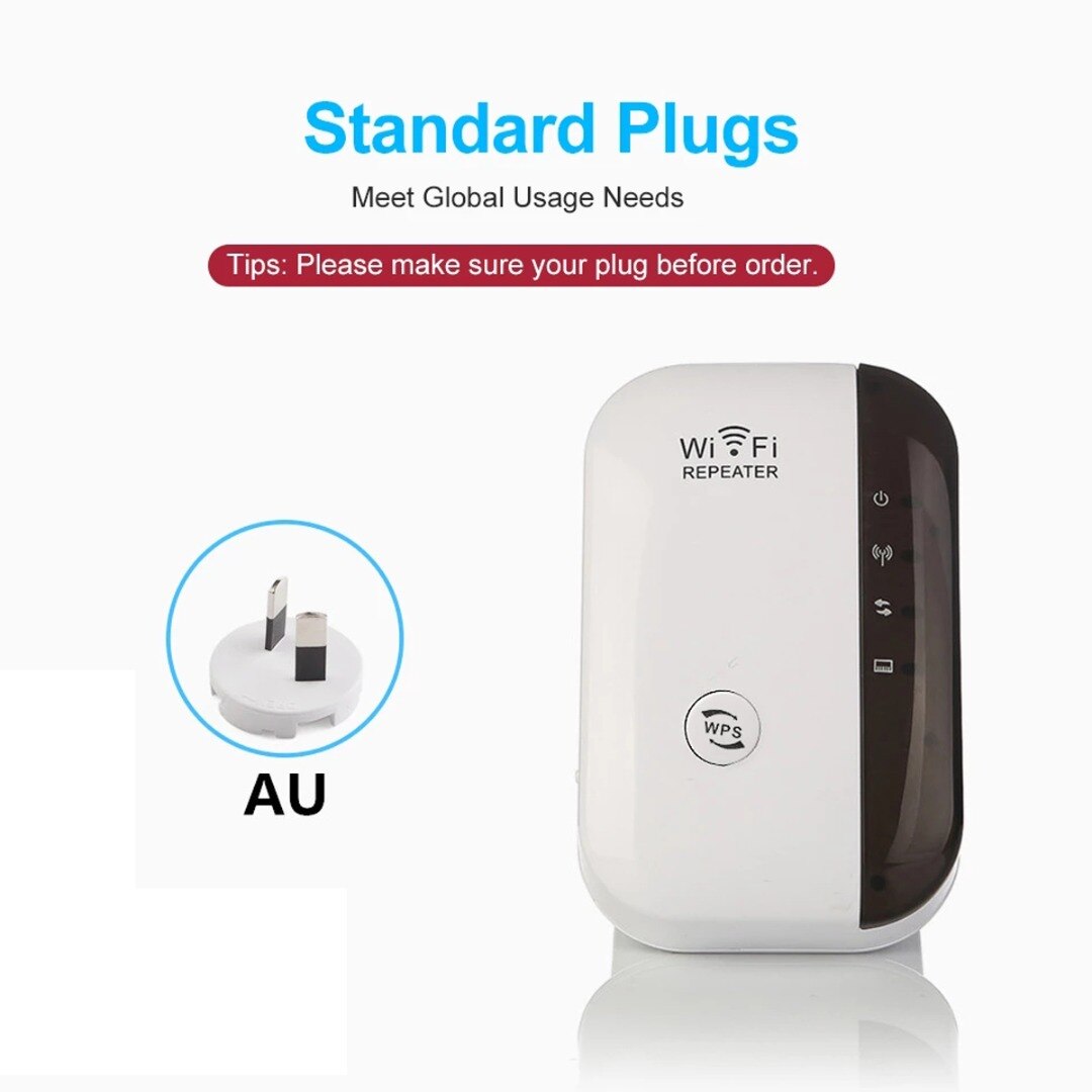 Amplificateur de Signal WiFi 300Mbps, prise AU, répéteur sans fil, Support Standard en AP, WLAN 2.4GHz