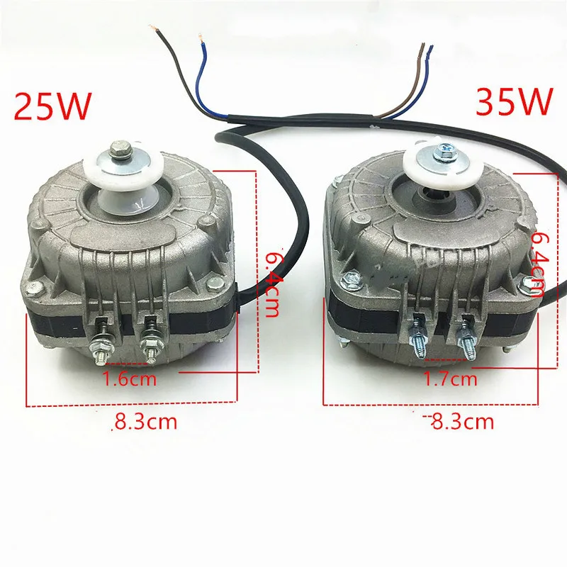 Shadow pole motor asynchronous refrigerator motor freezer motor wind condenser fan motor replacement parts 220v 25/35/40/60W