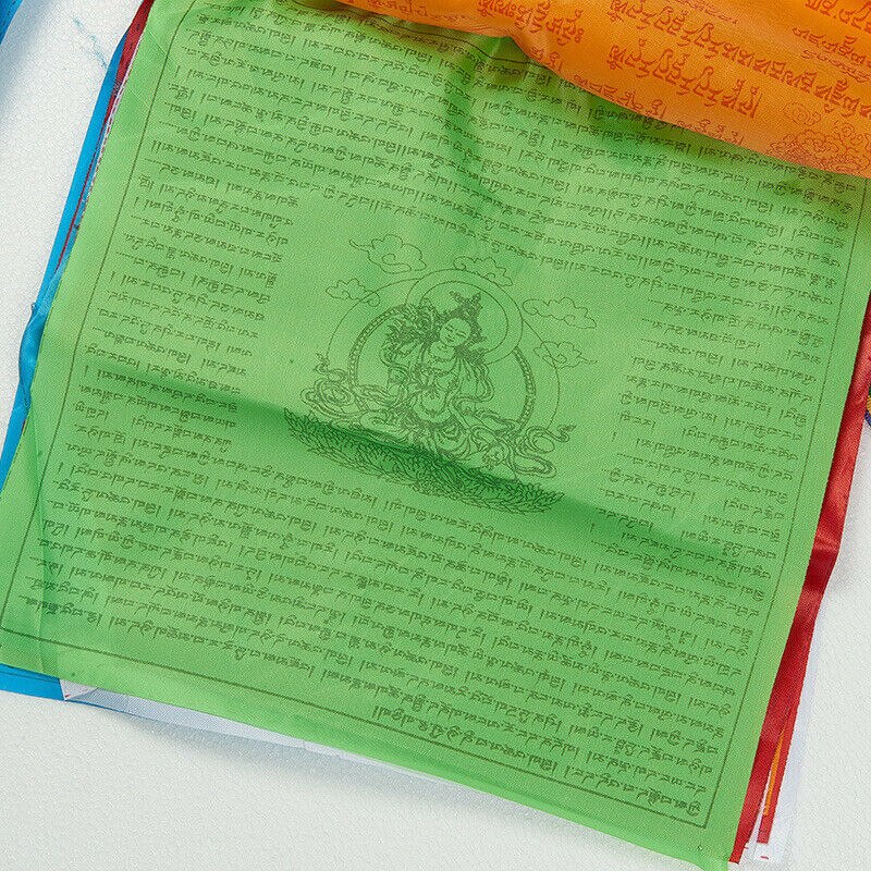 Banderas religiosos budista tibetano, suministros con estampado a color, Bandera de oración, seda Artificial, Tíbet, Lung, Ta, Banner, 3 tamaños