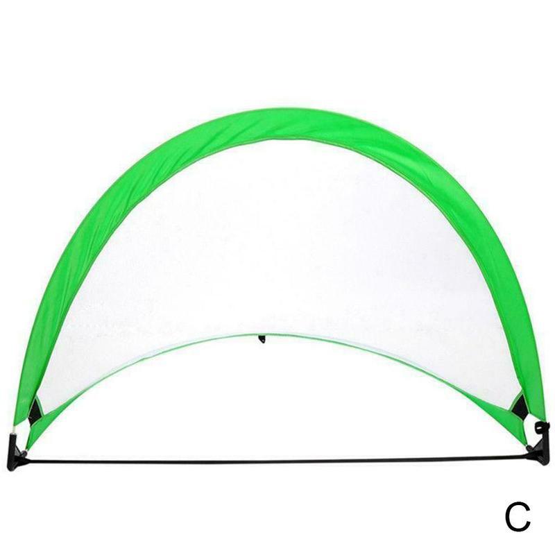 Portería de fútbol de 5 colores, Red de entrenamiento plegable, juguete para jugar en interiores y exteriores: Green