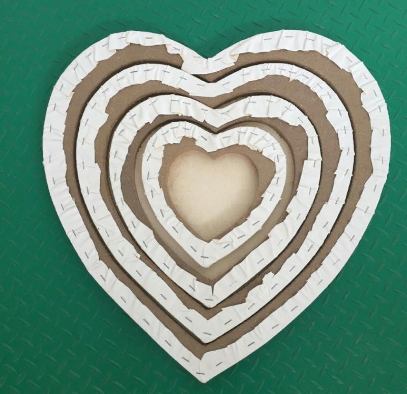 Herz Holz Box Gerahmte Blank Gestreckt Kunst Leinwand Acryl Öl Malen Board