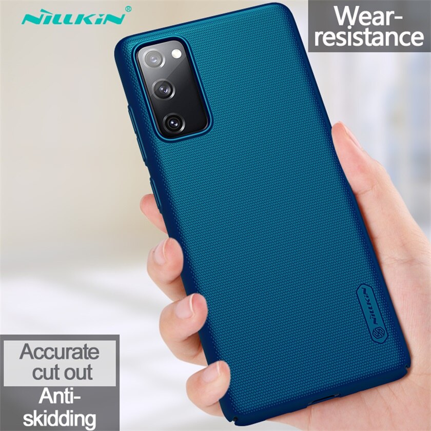 For Samsung Galaxy S20 FE 5G Case Nillkin Frosted Shield Hard PC Back Cover For Samsung S20 Fan Edition S20 Lite S20 Ultra Plus: For S20 Lite / Peacock blue