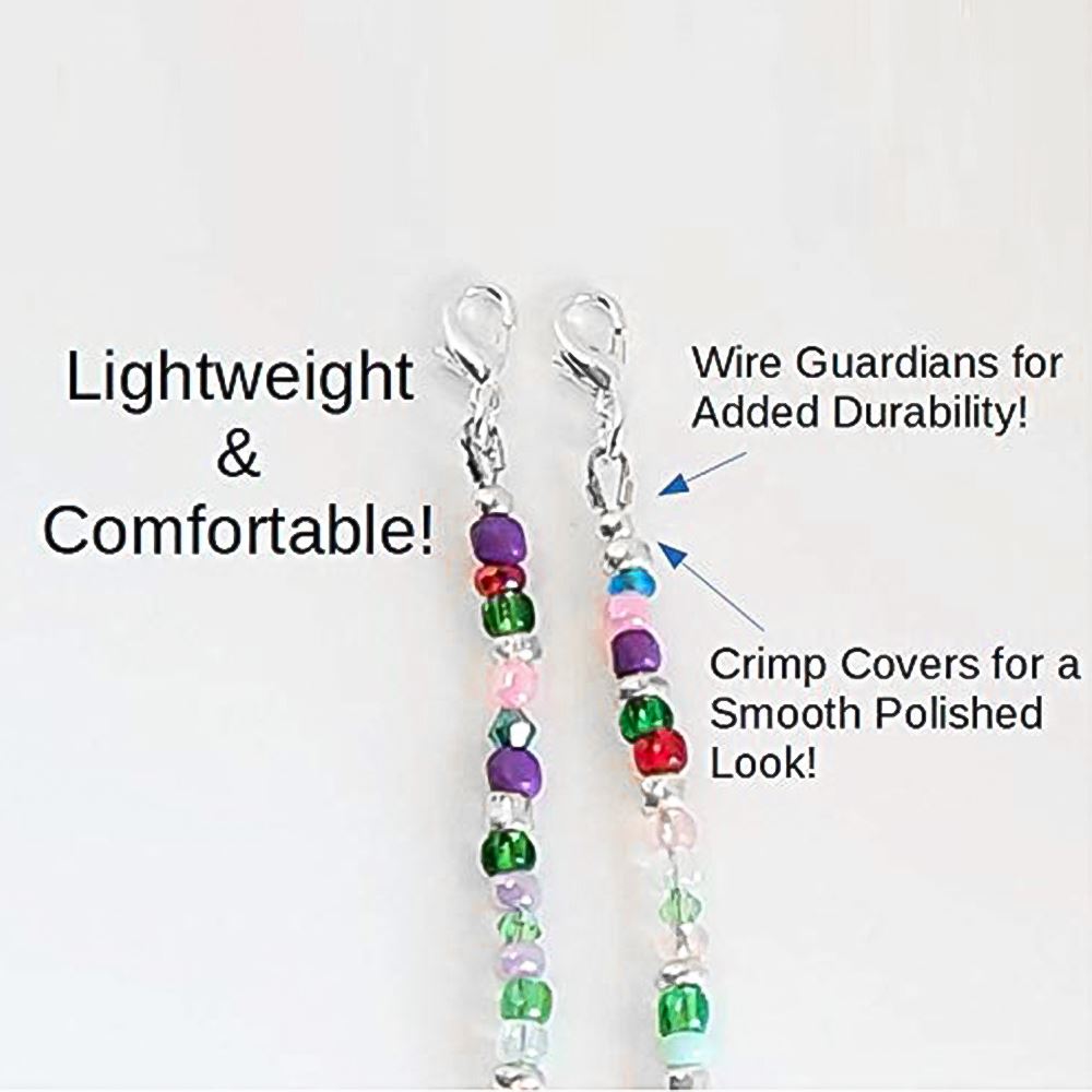 Face Mask Holder Rop Mask Lanyard Strong Beaded Thread Mask Hanging Adjustable Antilost Antidrop Mask Hanging Neck Rop