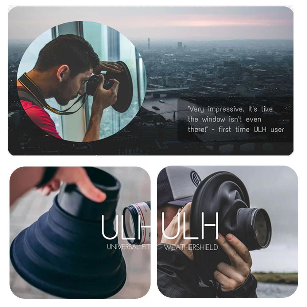 ultimo lente cappuccio Riflessione di trasporto Pieghevole in silicone Copriobiettivo anti-di vetro lente cappuccio per la Macchina Fotografica Del Telefono mobile Le Immagini video