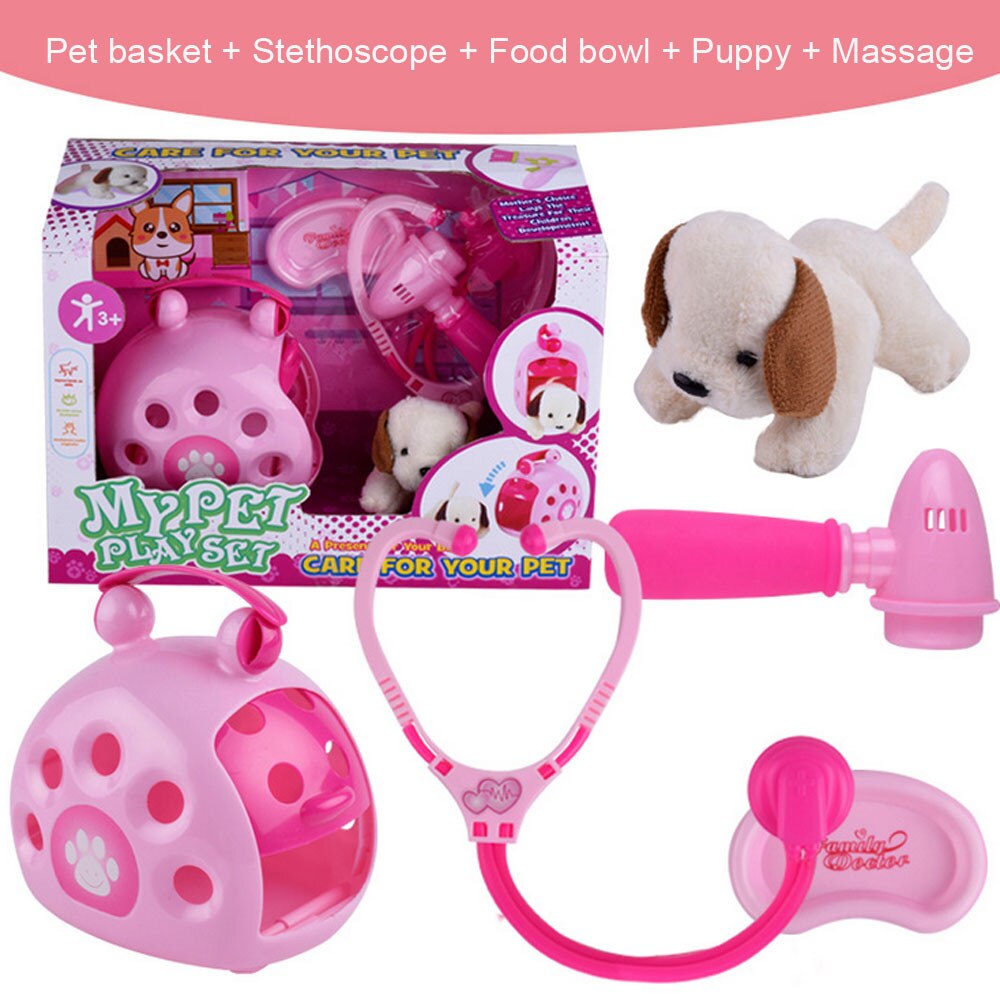 Care for Me Learning Feeding Pet Carrier Role Play Puppy Fun Toy Child Toddler