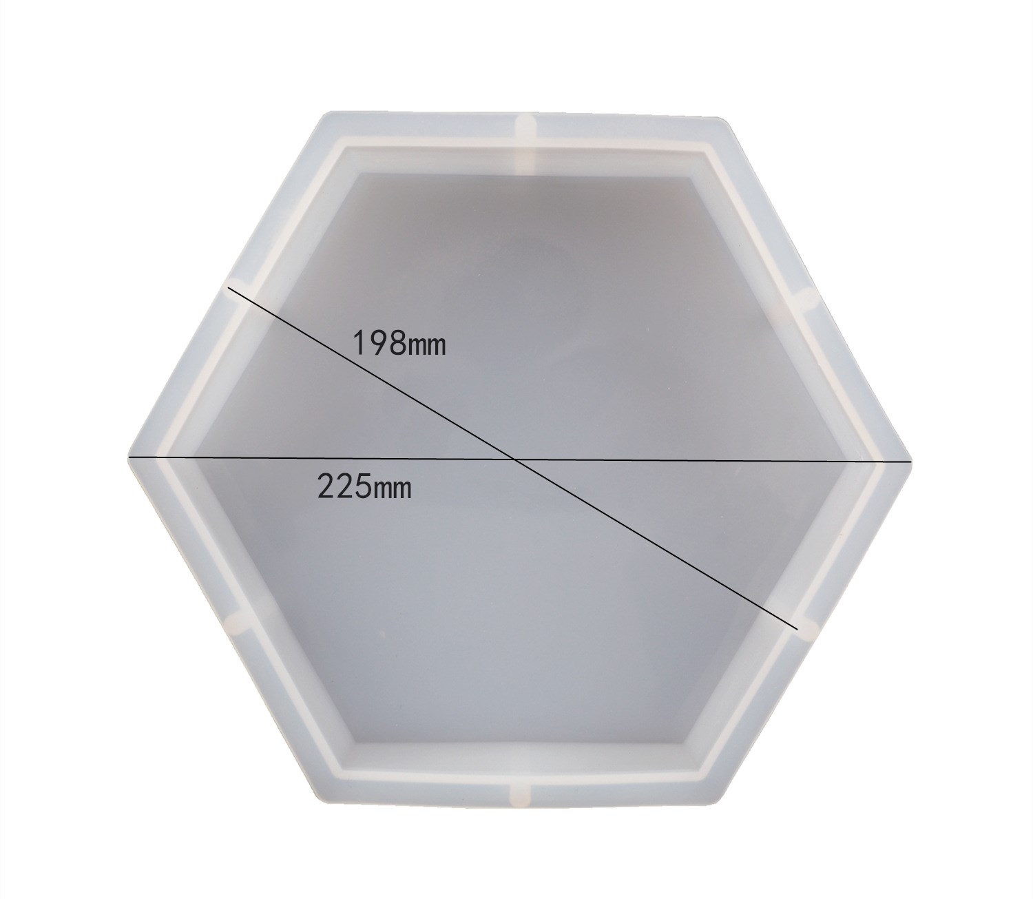 DIY geometría cubo grande espécimen amor resina epoxi molde redondo rectángulo espejo moldes de silicona para fundición de resina hacer decoración del hogar: Rojo
