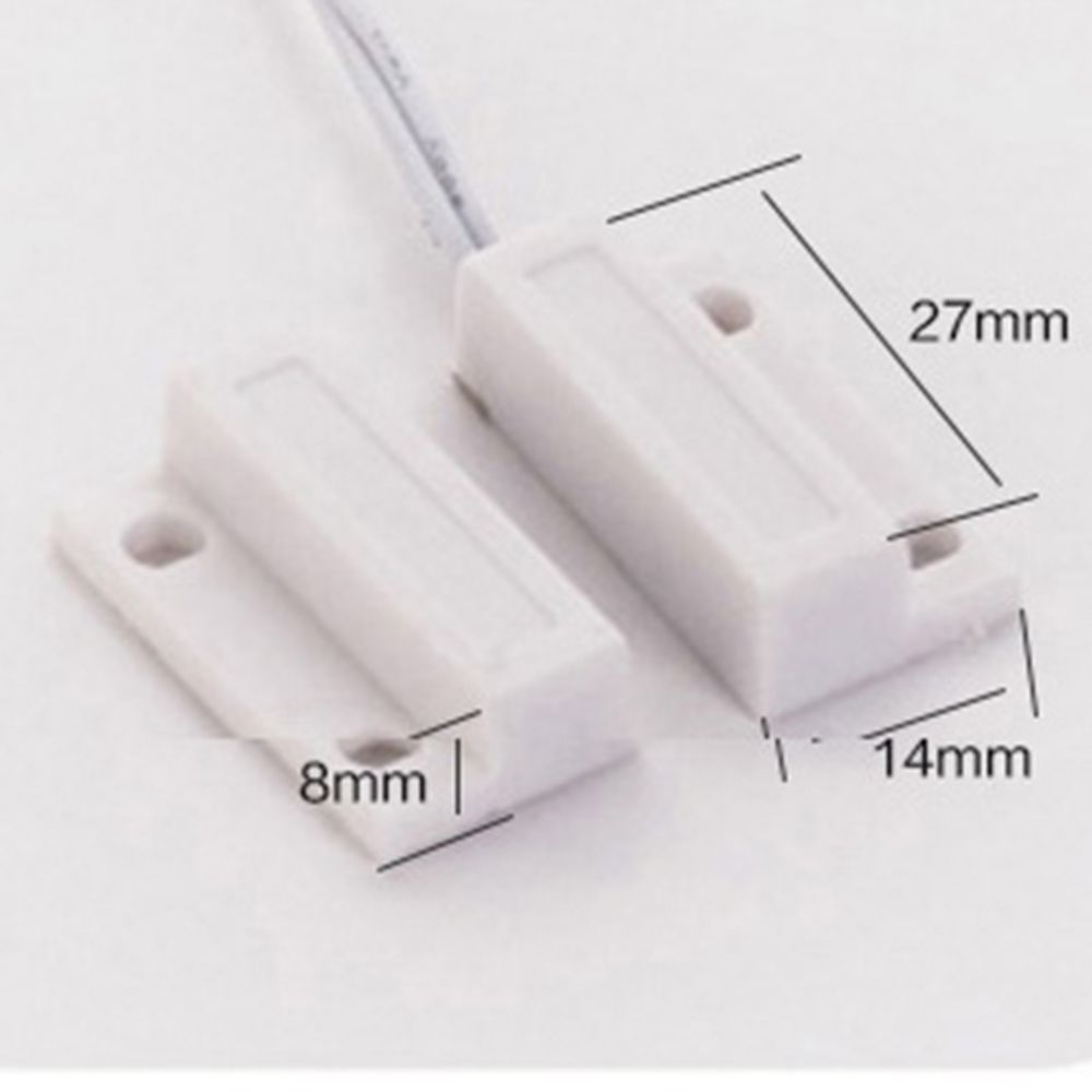 2PCS 100 V DC Recessed Magnetic Window/Door Contacts Security Alarm Switch Reed Adhesive Switch