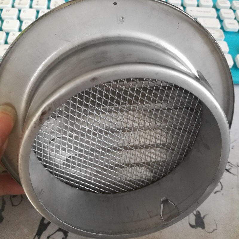 Stainless Steel Air Vent Grille Metal Chrome Wall Ventilation Ducting Cover Grid