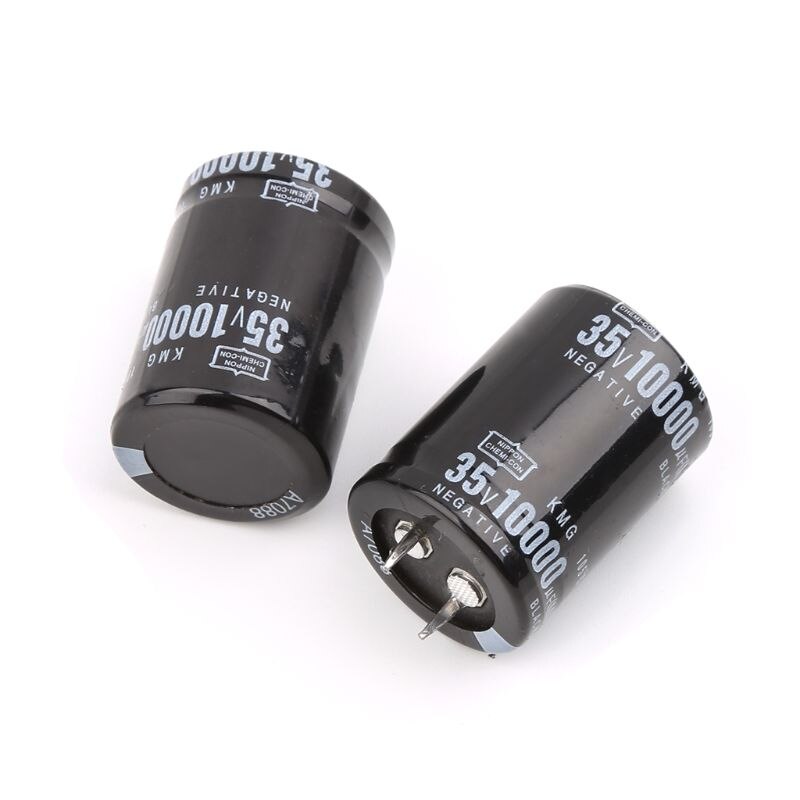 2pcs 10000uF 35V Radial Aluminium Electrolytic Capacitors 25x40mm ...