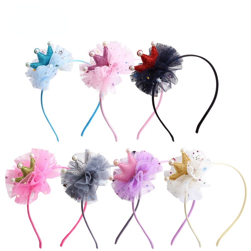 Diadema de flores con corona de niños, accesorios de bebé niña, 1 unidad