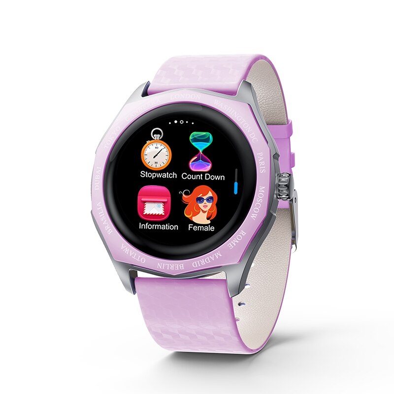 Slimme fitnessarmband, bloeddrukmeting, hartslagmeter, smartbandhorloge, volledig contactscherm, smartwatch voor dames: Roze