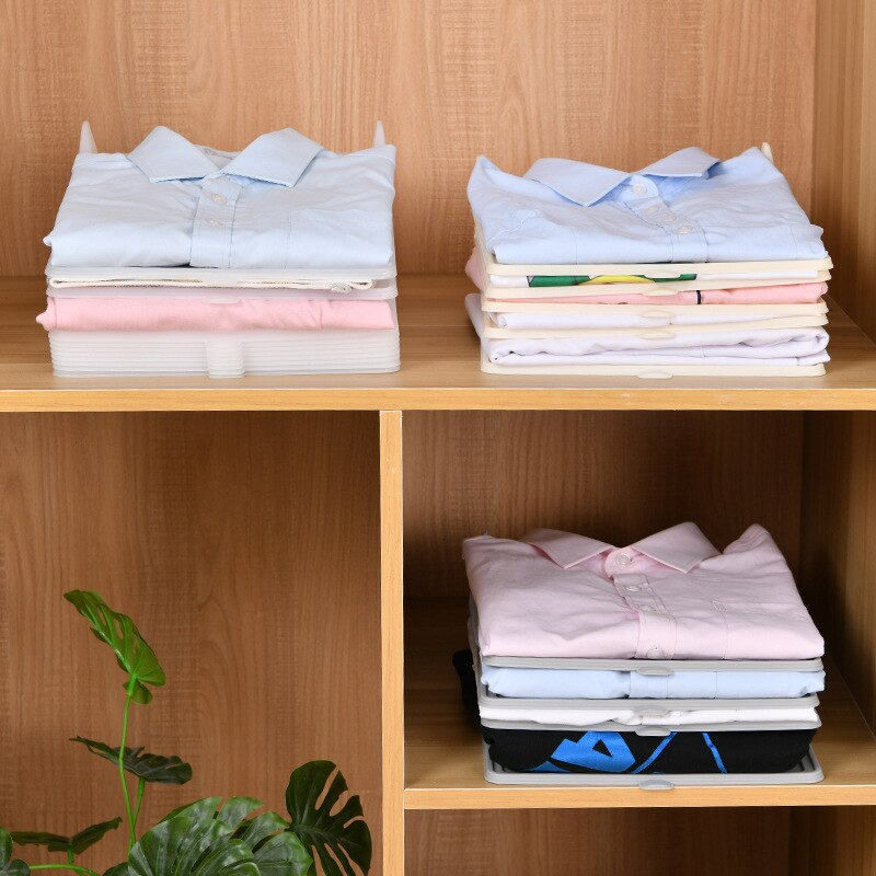 1 layer Clothes Organizer Tray T Shirt Clothing Folding Storage Shelf Rack Wardrobe Closet Divide Partition Stacking Board