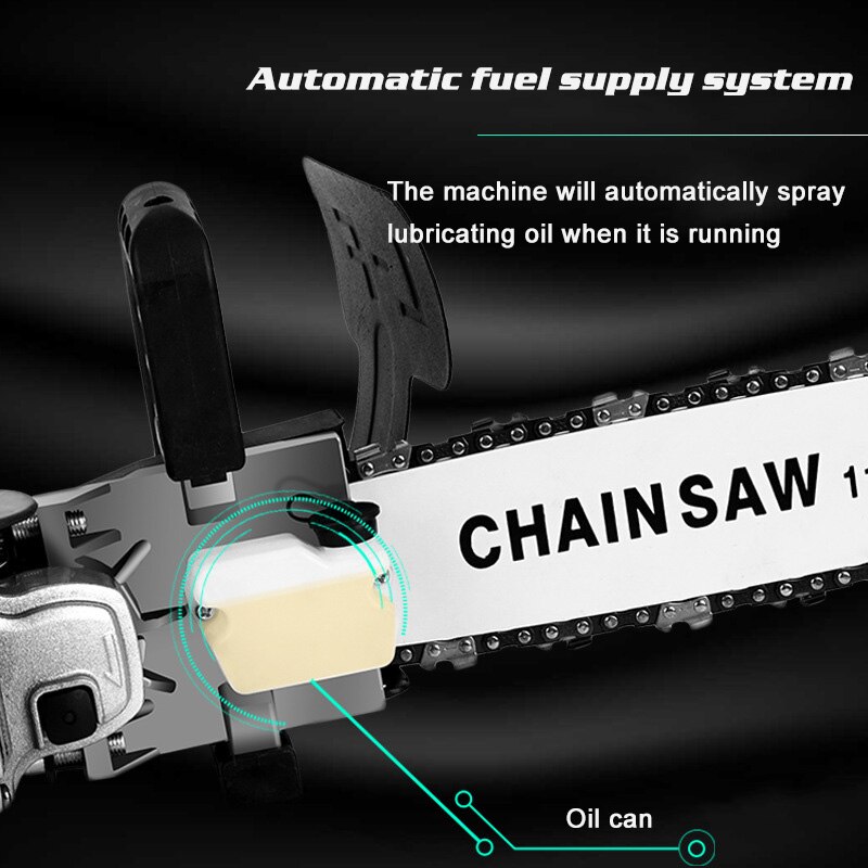 Upgrade 11.5Inch Elektrische Kettingzaag Beugel Verstelbare Universele M10/M14/M16 Kettingzaag Deel Haakse Slijper In Keten saw