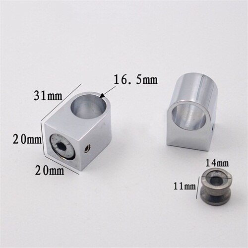 DRELD 2pcs Wardrobe Flange Seat 16/19mm Pipe Base Fixed Clamp Tube Socket Curtain Rod Closet Hanger Bracket Furniture Hardware: B