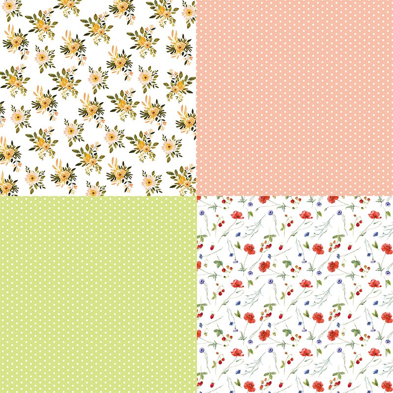 Panalisacraft 24 sheets 6"X6" flower paper Scrapbooking patterned paper pack handmade craft paper craft Background pad card