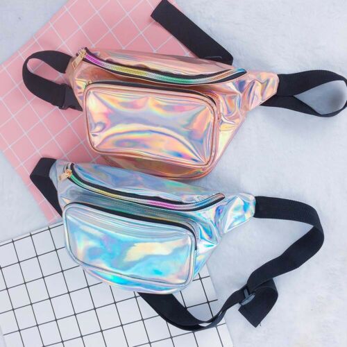 Reversible Sequins Glitter Waist Bag Fanny Pack Hip Purse Travel Satchel Outdoor Sport Bum Bag