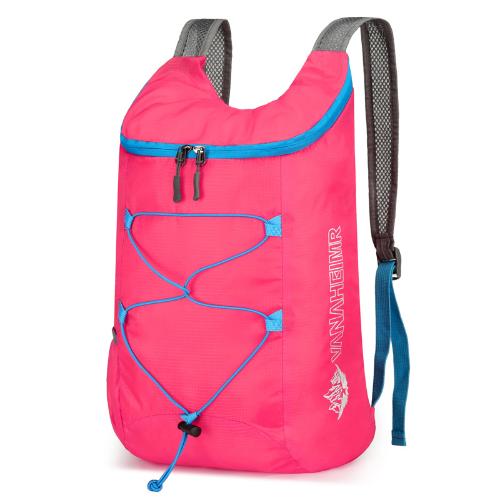 Outdoor inpakbare rugzak Opvouwbare kampeerrugzak met grote capaciteit Anti-splash Reizen Wandelen Dagrugzak Sporttas voor heren Dames: Goud