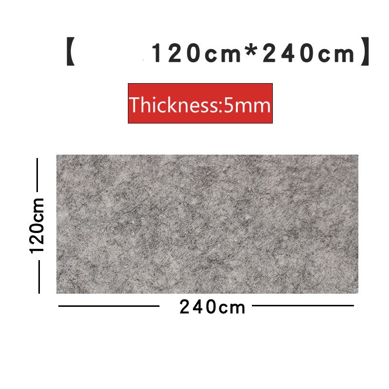 Verdikking Zachte Voelde Pad Peinture Feutre Zachte Chinese Kalligrafie Borstel Voelde Pad Inkt Schilderij Zachte Pad Tafel Mat Feutre Peinture: L