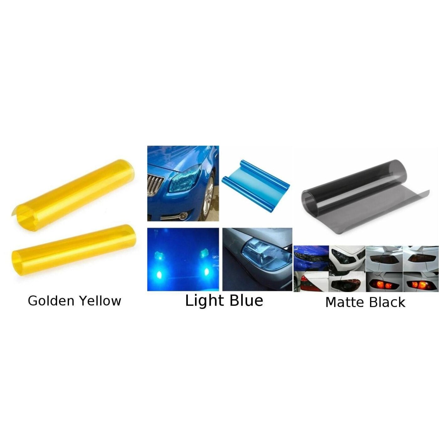 Changing Car light film Tint Sticker Headlight Fog lamp PVC Side marker