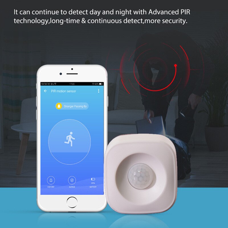 Smart Human Body Induction WIFI Motion Sensor Smart Life APP Wireless Home Security System