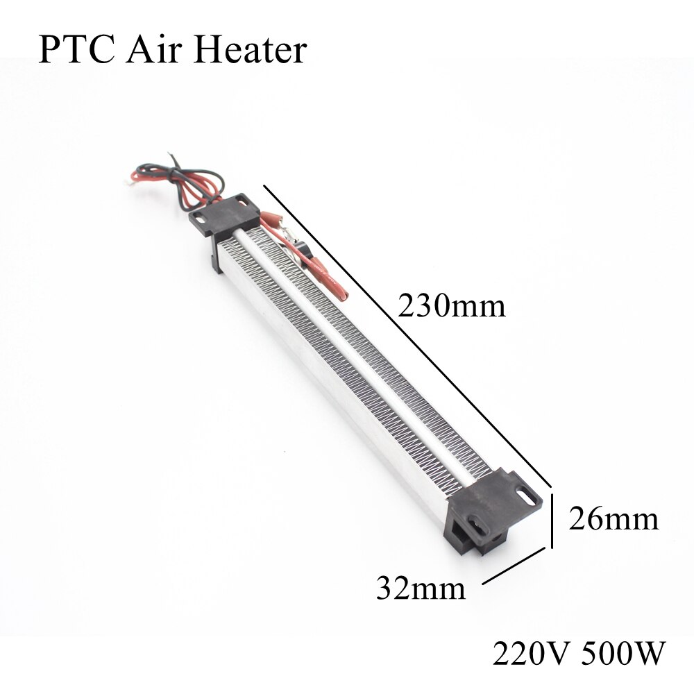12V 24V 36V 48V 72V 110V 220V PTC Heater Ceramic Thermistor Air Heating Mini Outdoor Heaters Induction Aquarium Car Film Plate: 230x32x26mm
