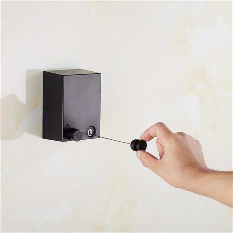 Retractable Clothesline Rope Drying Rack Balcony Bathroom Invisible Clothesline 4.2m Indoor Outdoor Dryer Rack Clothes Line