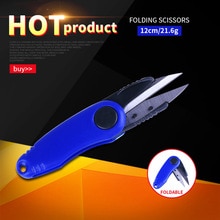 Fishing Accessories Thread cutters Stainless Steel Fish Use Scissors Folding Fishing Line Cut Clipper Fishing Scissor Tackle