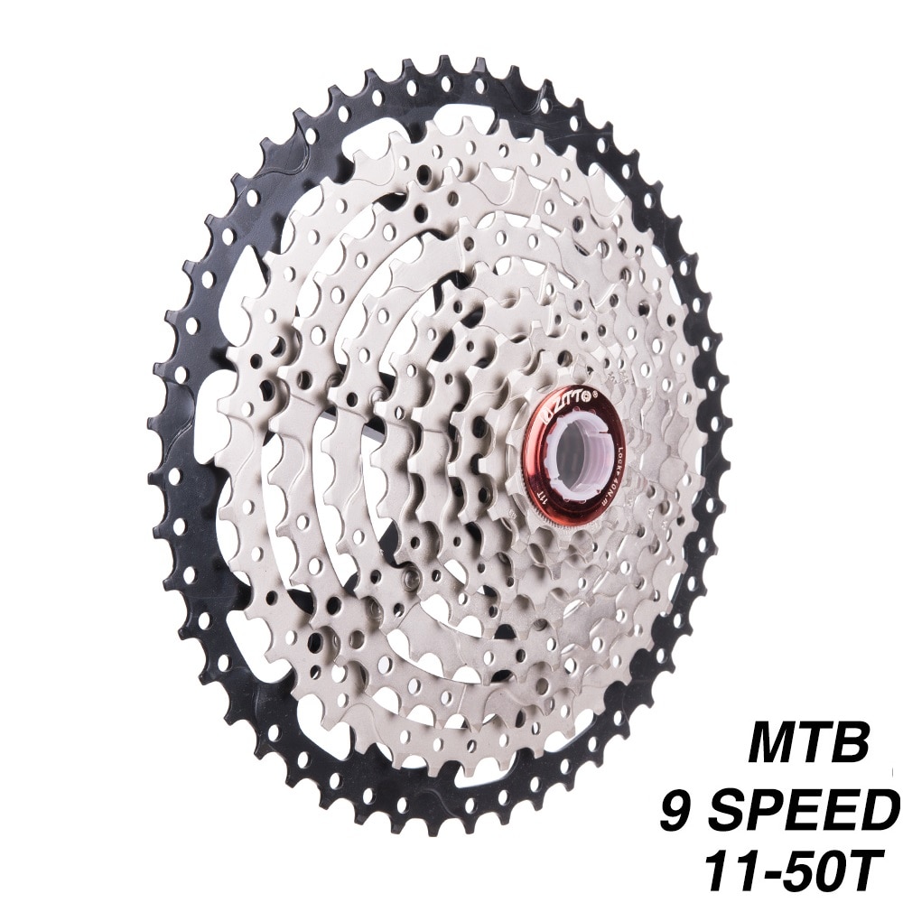 9 Speed Cassette 11-50T Mountainbike Breed Verhouding MTB Fiets 9 S Freewheel Compatibel met Shimano M430 m4000 M590