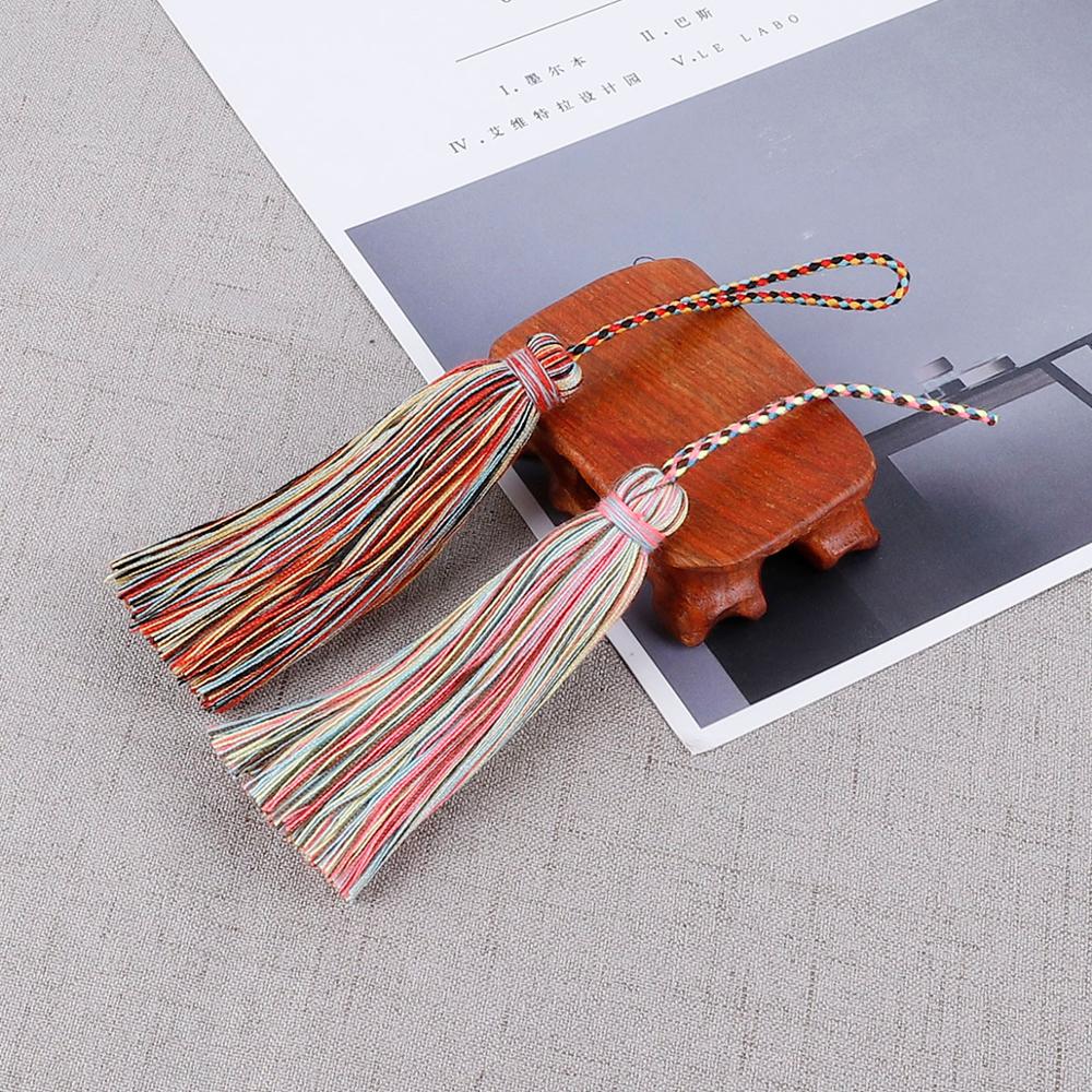 Katoenen kwastjes, franje, veelkleurige bedels, kwastjes, hangend touw voor doe-het-zelf haarspeld, sieraden maken, handgemaakte hangende spike